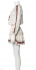 Abito in cotone bianco grezzo